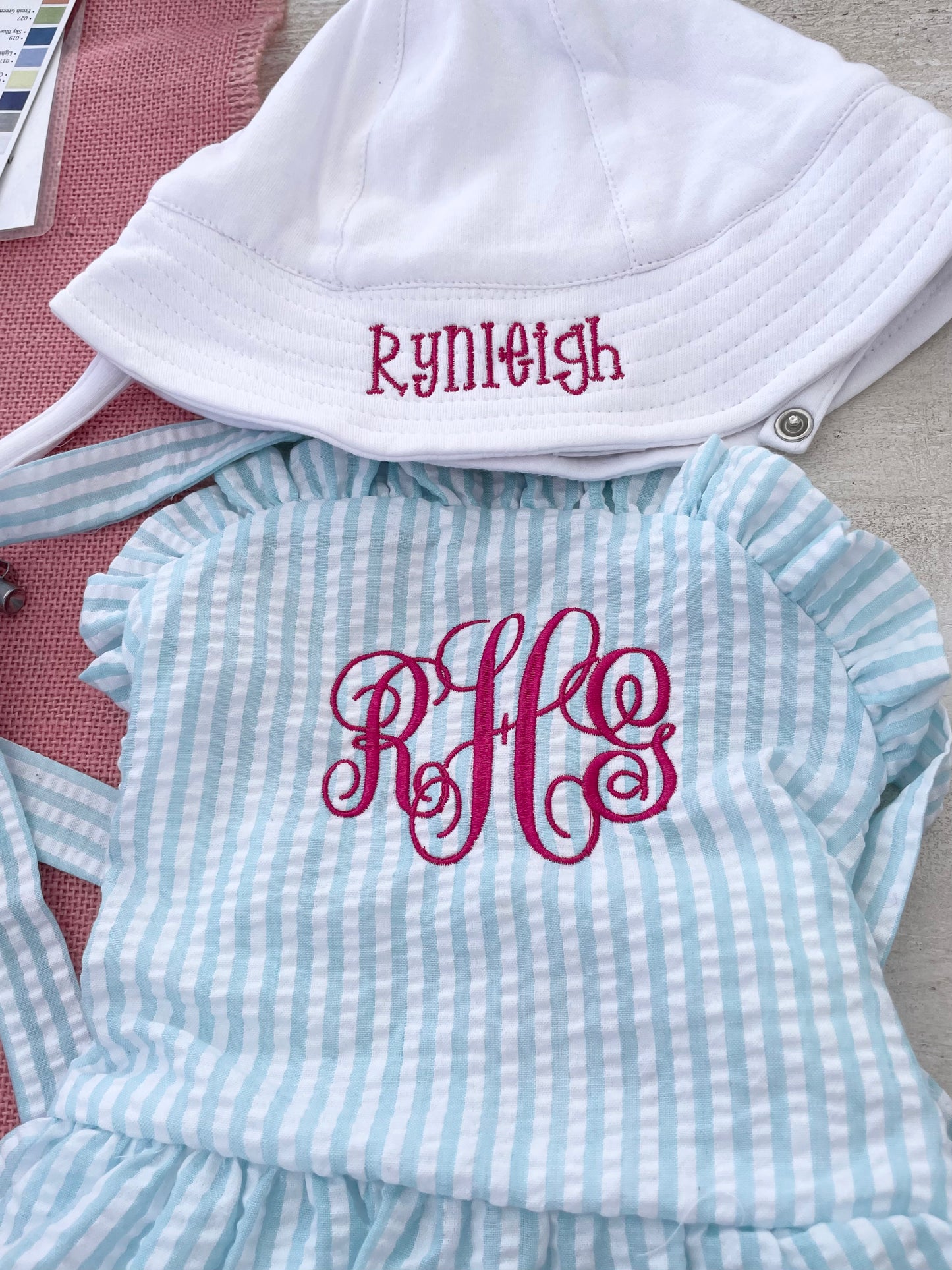 Seersucker Bikini Bathing Suit