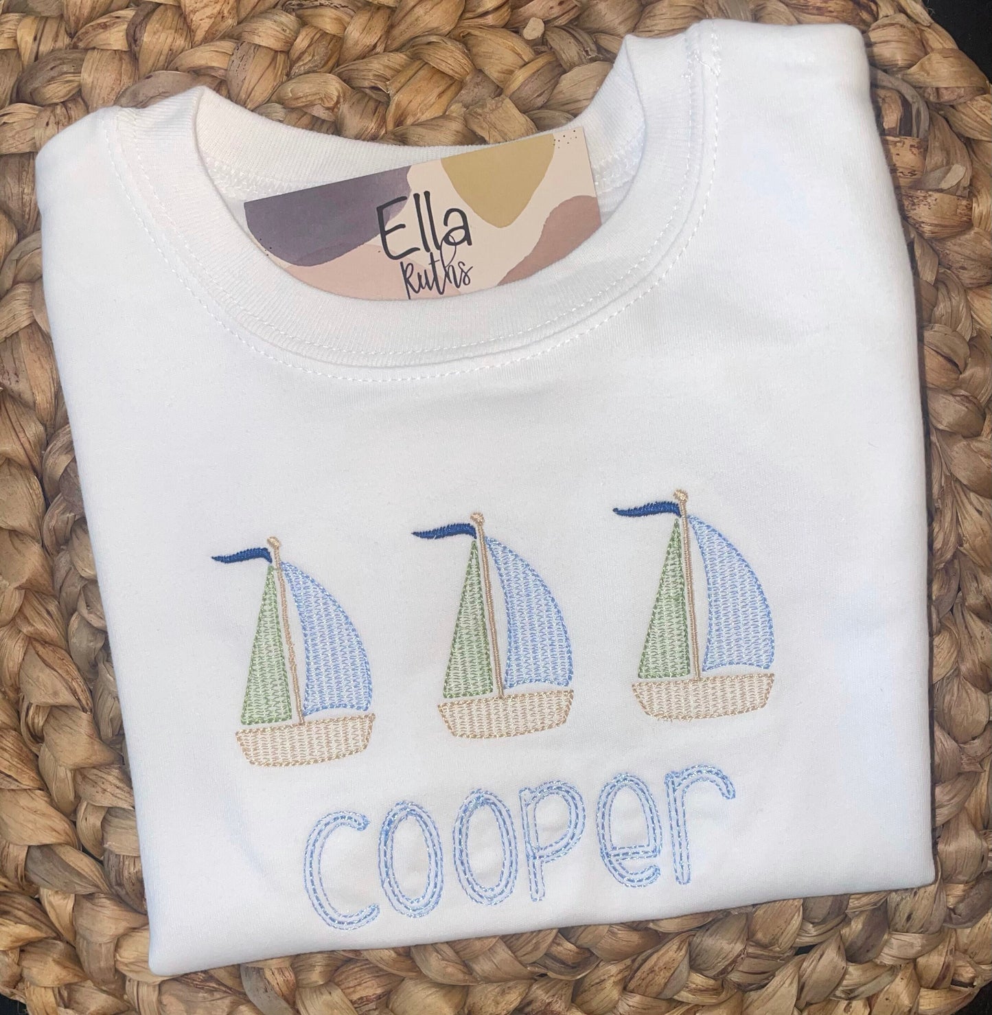 Blue Sailboats