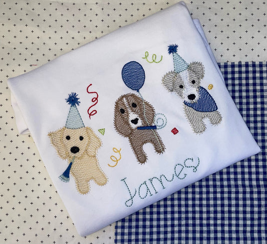 Party Dogs Blue