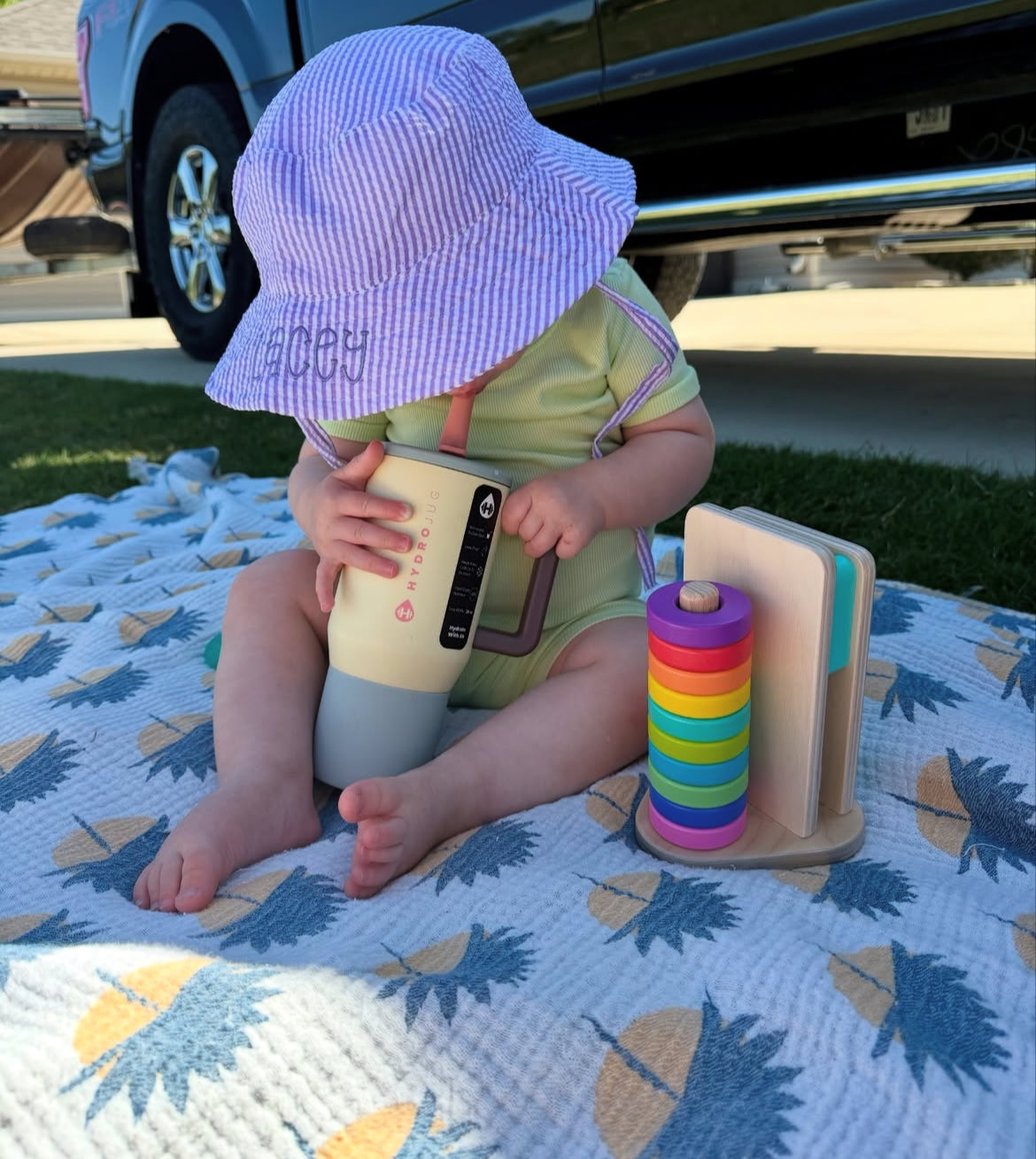 Seersucker Sun Hats
