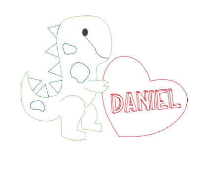 Valentines Dino