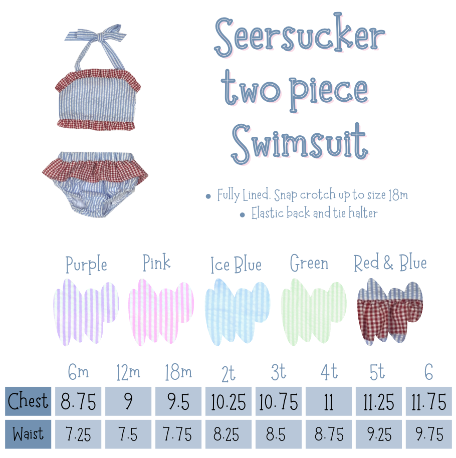 Seersucker Bikini Bathing Suit